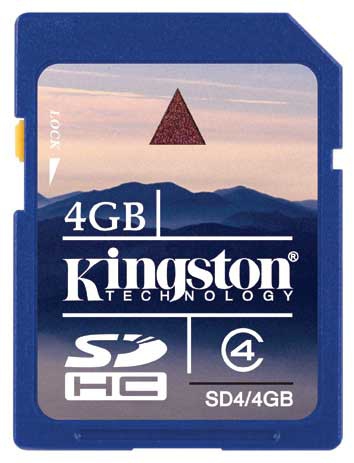 Kingston Technology 4GB SDHC Class 4 – image 1