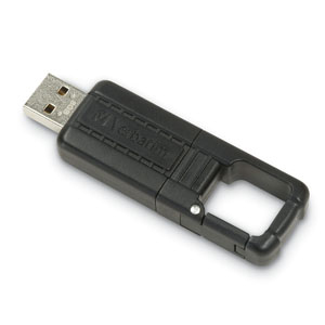 Verbatim 8GB TUFF-CLIP USB Drive – image 1