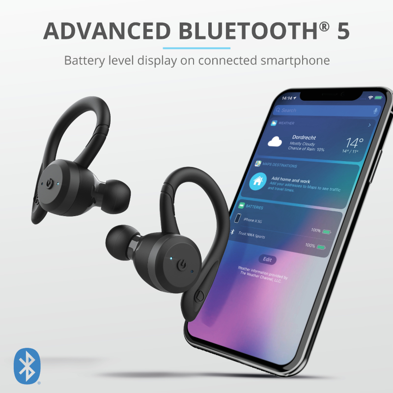 Trust Nika Headset True Wireless Stereo (TWS) In-ear Calls/Music Bluetooth Black – image 6
