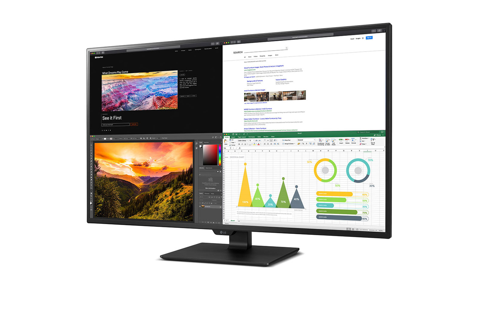 LG 43UN700-B computer monitor – image 2
