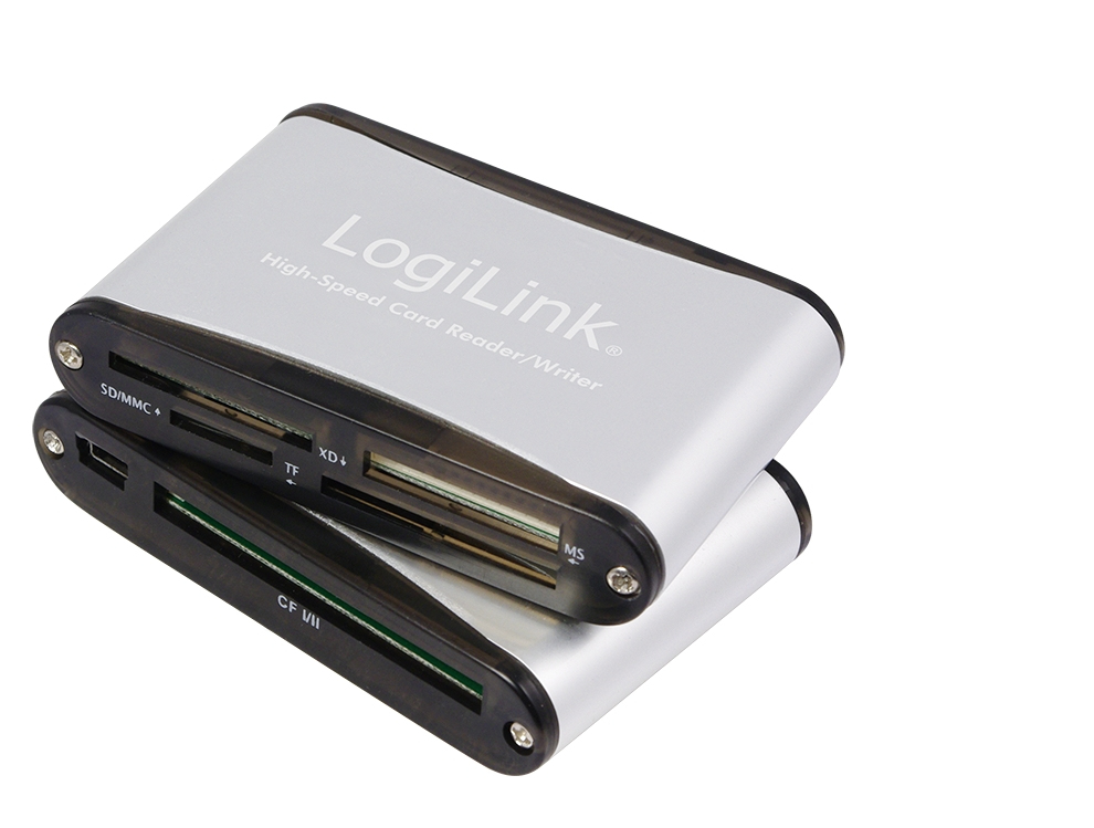 LogiLink Cardreader USB 2.0 external Alu – image 2