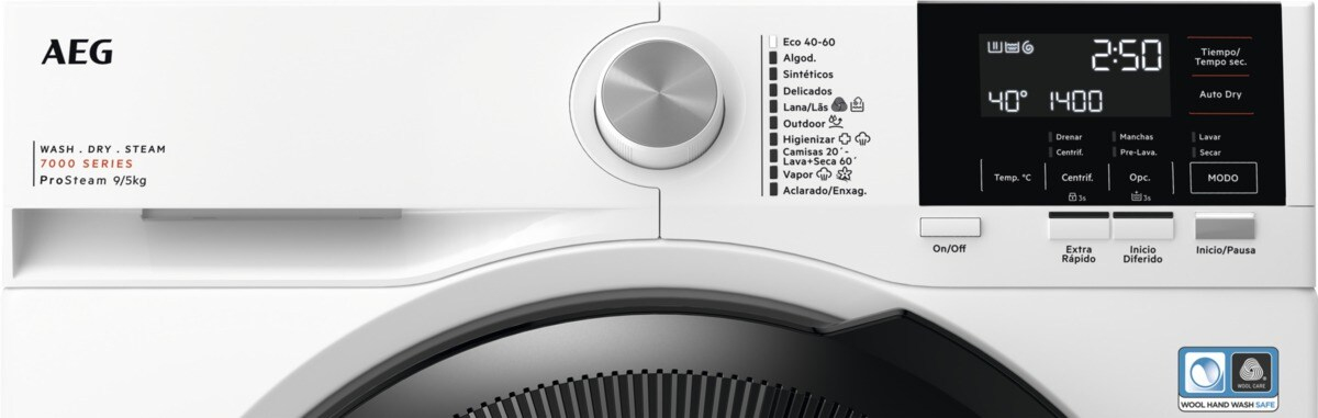 AEG Series 7000 LWR7194M4B washer dryer Freestanding Front-load White – image 2