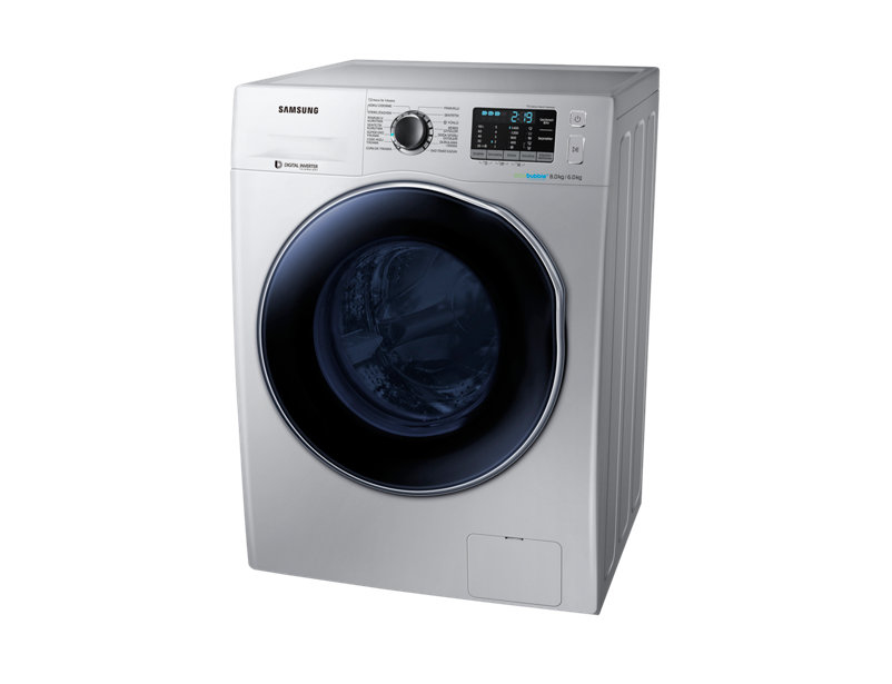 Samsung WD80J5410AS washer dryer Freestanding Front-load Silver – image 2