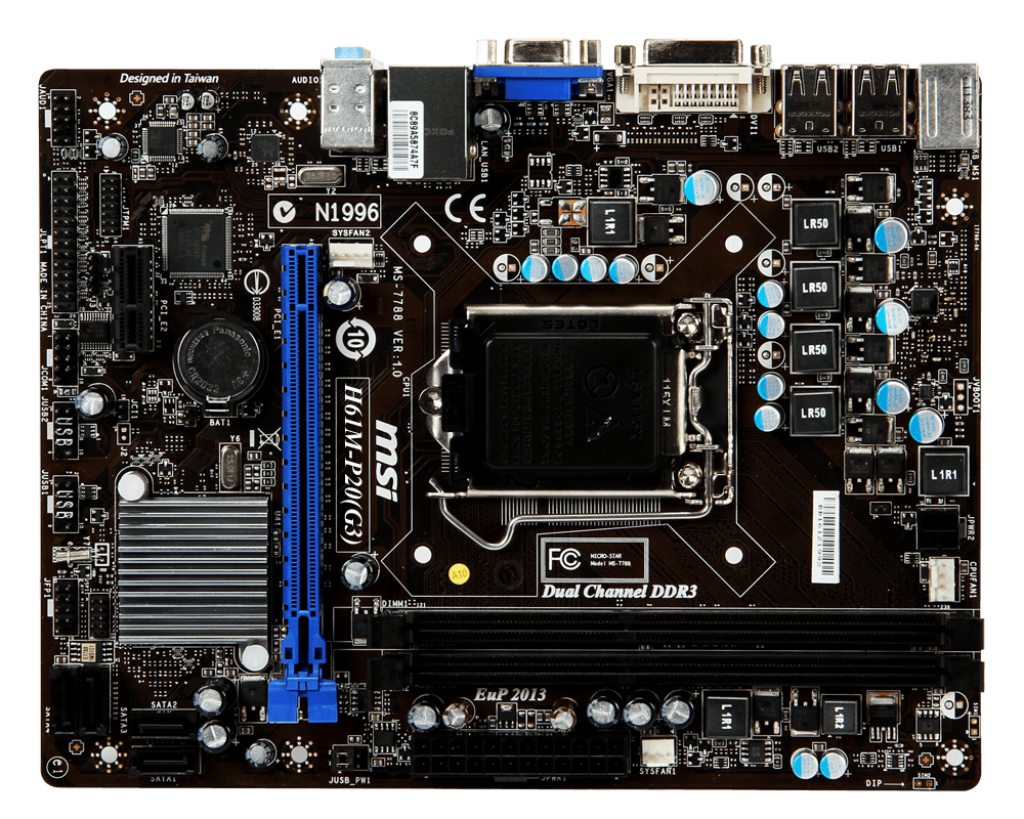 MSI H61M-P20-G3 motherboard Intel® H61 LGA 1155 (Socket H2) micro ATX