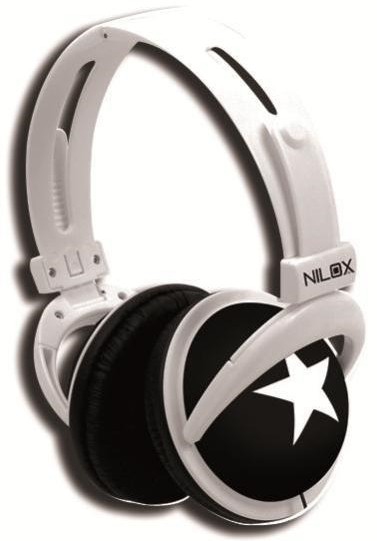 Nilox 10NXCUER00002 headphones/headset Wired Black, White – image 1