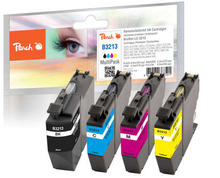 Peach PI500-266 ink cartridge 4 pc(s) Compatible Black, Cyan, Magenta, Yellow