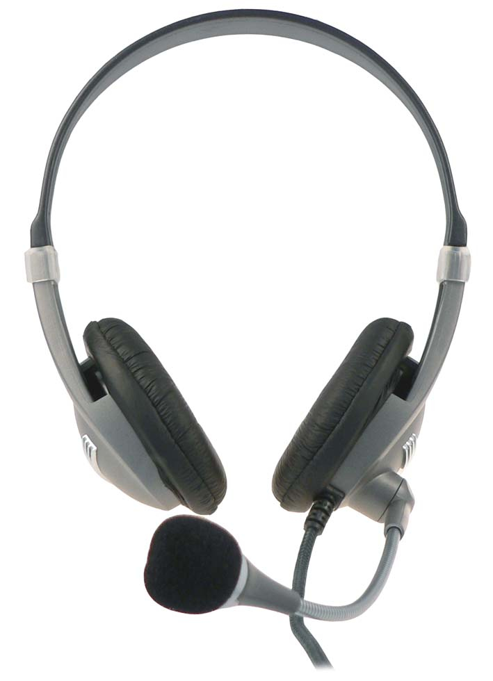Ewent EW3561 headphones/headset Wired Head-band Calls/Music Black, Grey – image 2