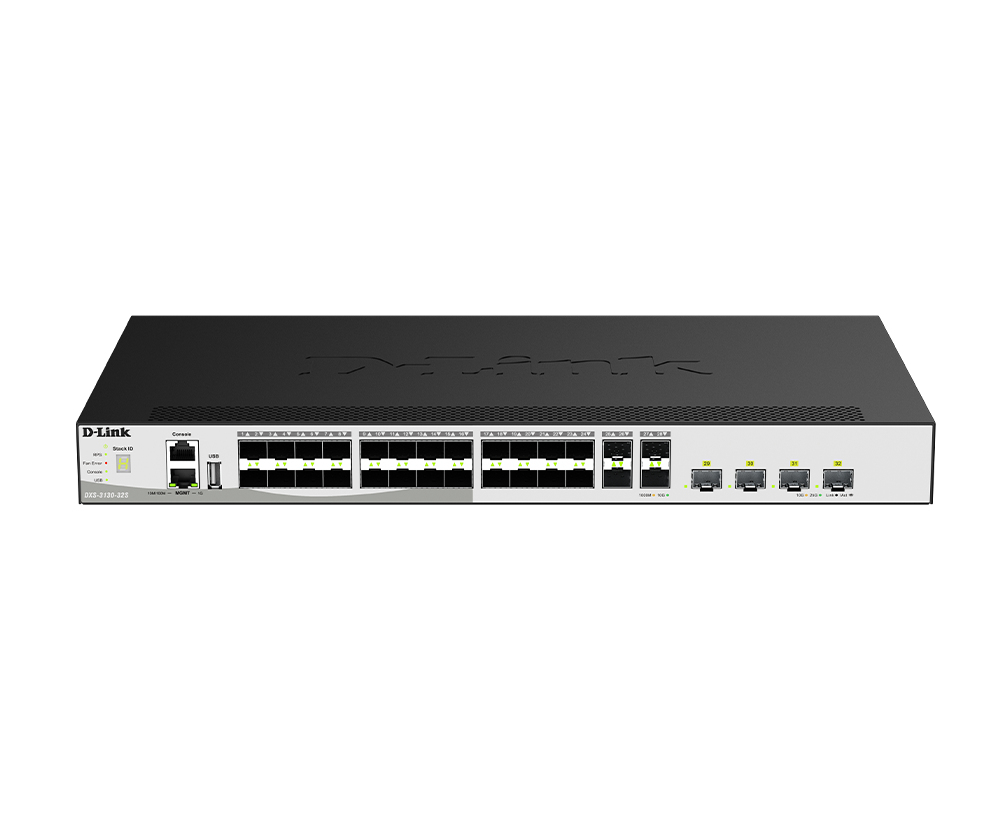 32-PORT 10G LAYER 3 STACKABLE AGGREGATION MANAGED FIBER SWITCH