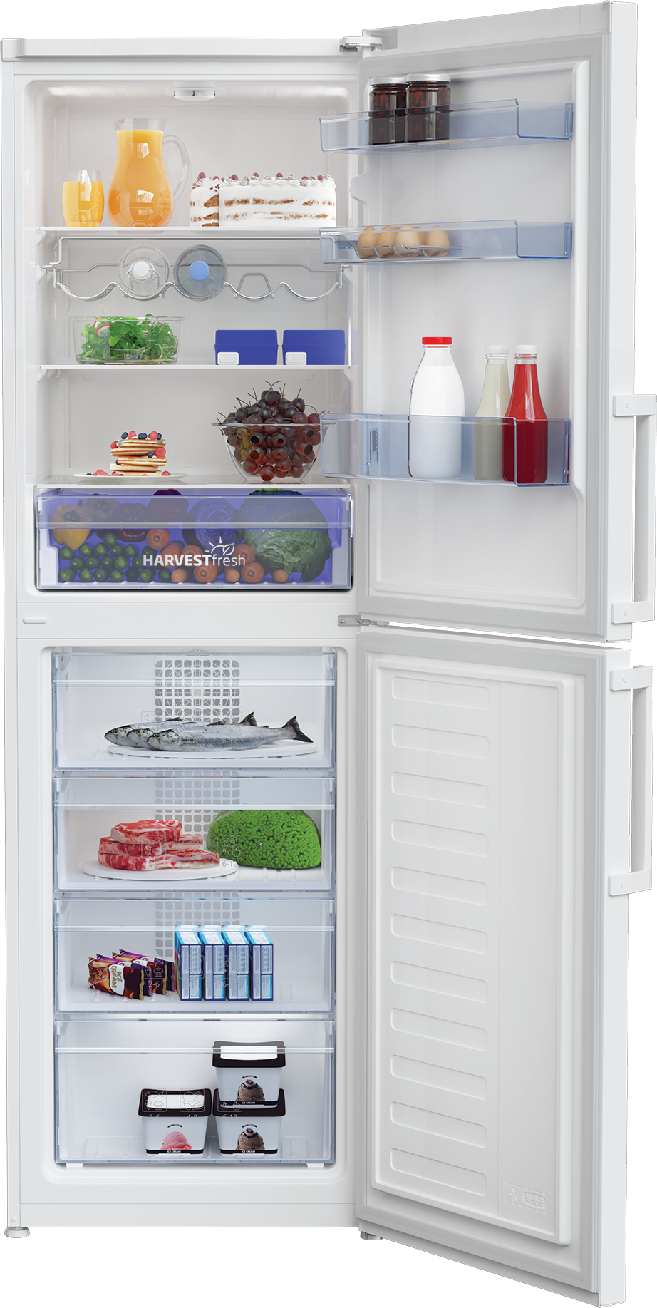 Beko CFP3691VW Freestanding Frost Free Fridge Freezer with HarvestFresh™ – image 3