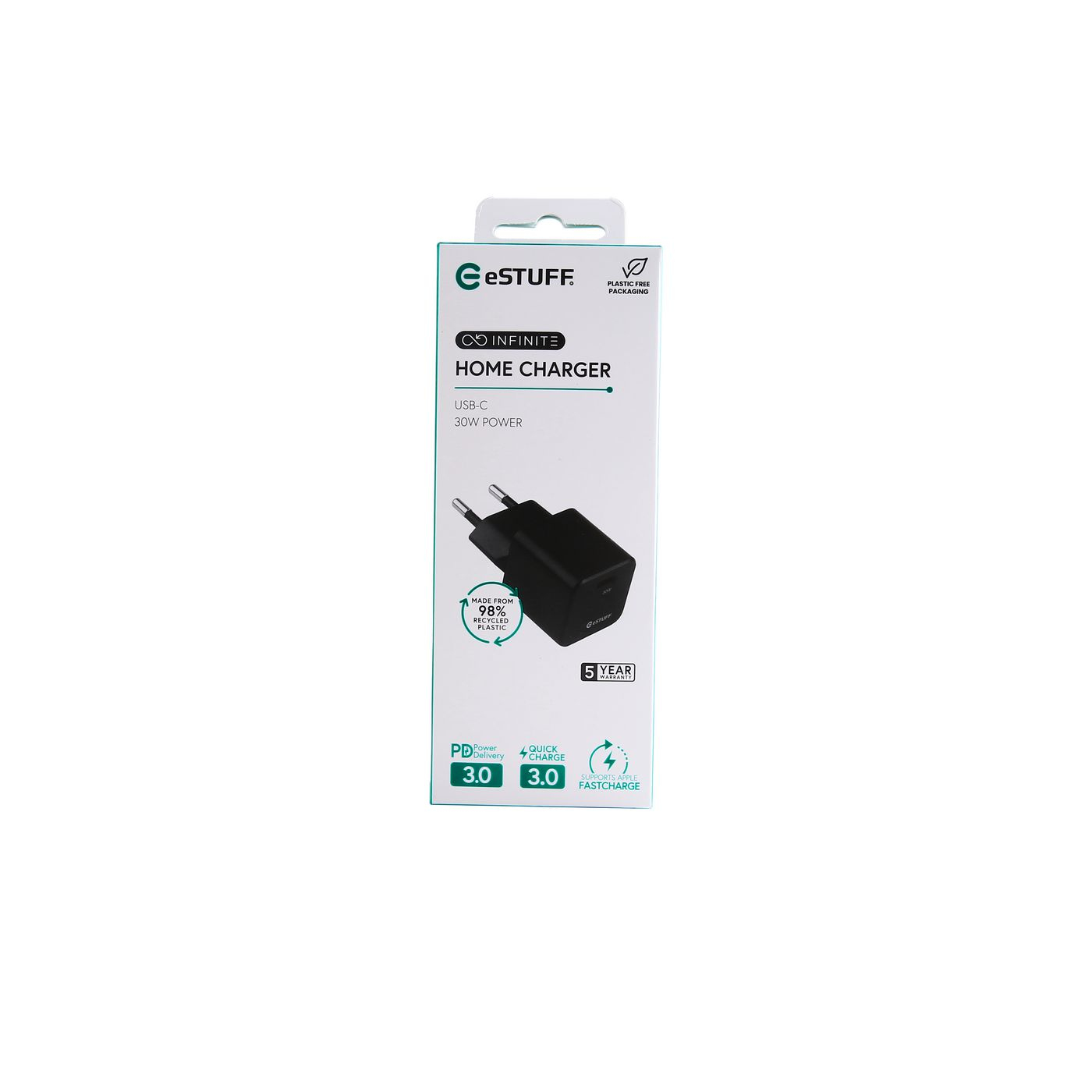 eSTUFF ES637028 mobile device charger Smartphone Black AC Fast charging Indoor – image 4