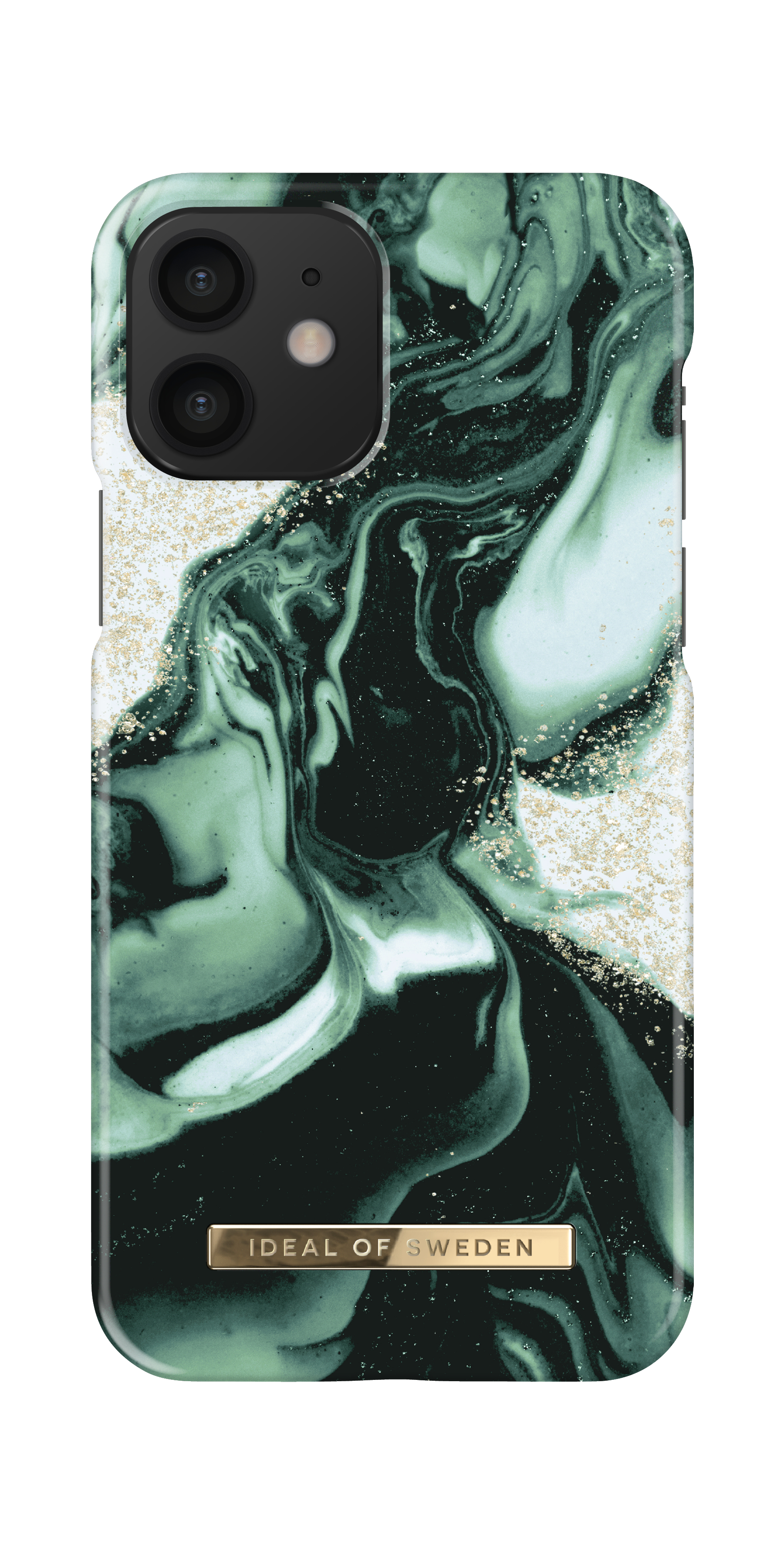 iDeal of Sweden Printed Case iPhone 12/12P Golden Olive Marb – image 5