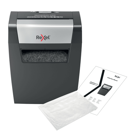 Rexel Momentum X308 Papierversnipperaar 8 vellen Cross cut 5 x 42 mm P-3 15 l Ook geschikt voor Nietjes, Paperclips – Foto 10 van 10