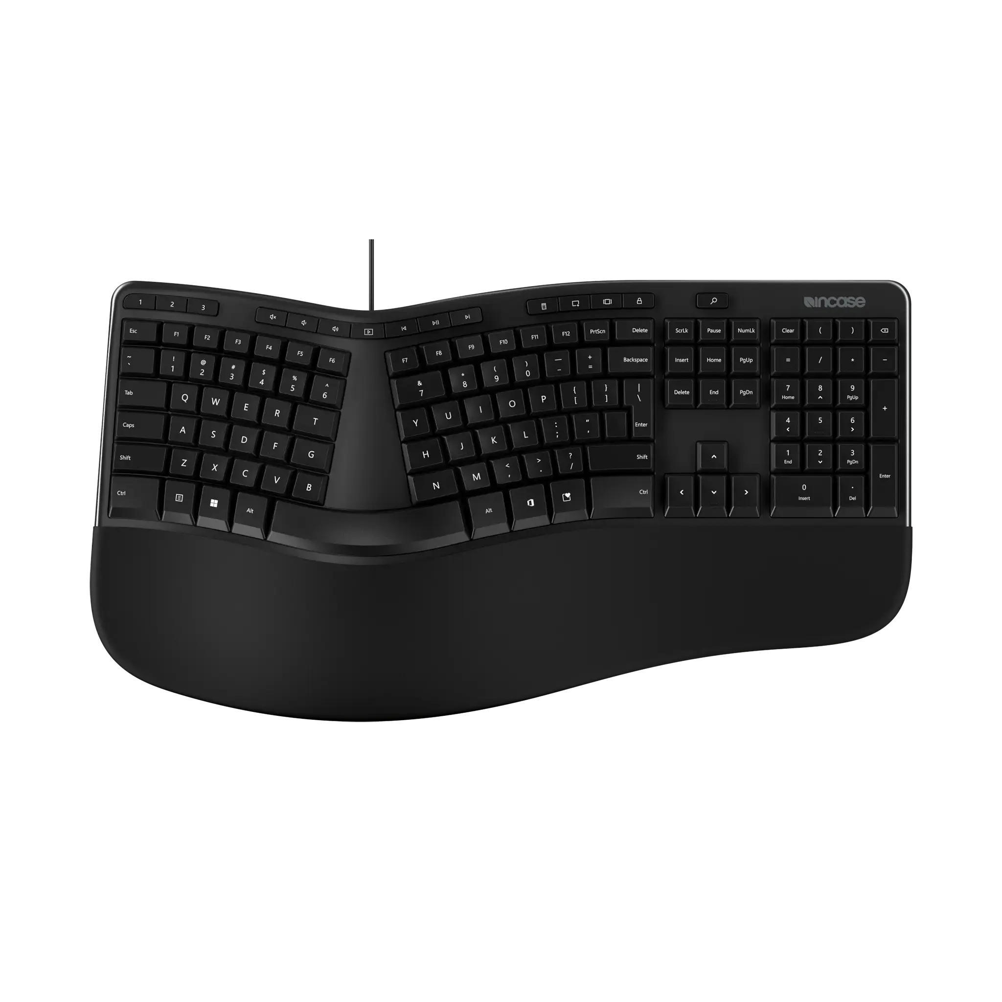 Incase Designed by Microsoft Ergonomic Keyboard tastiera Ufficio USB QWERTY Nordic Nero