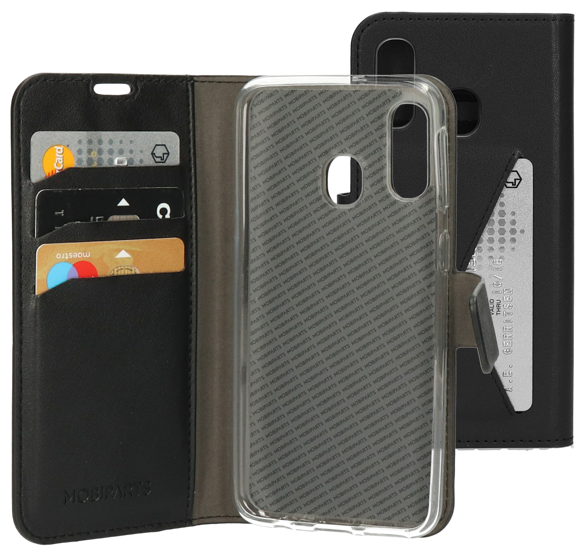 Mobiparts Classic Wallet Case Samsung Galaxy A40 (2019) Black – image 1