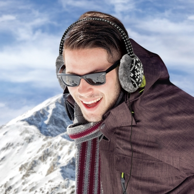 Celly MUFFW01B headphones/headset Wired Head-band Calls/Music Grey, White – image 3