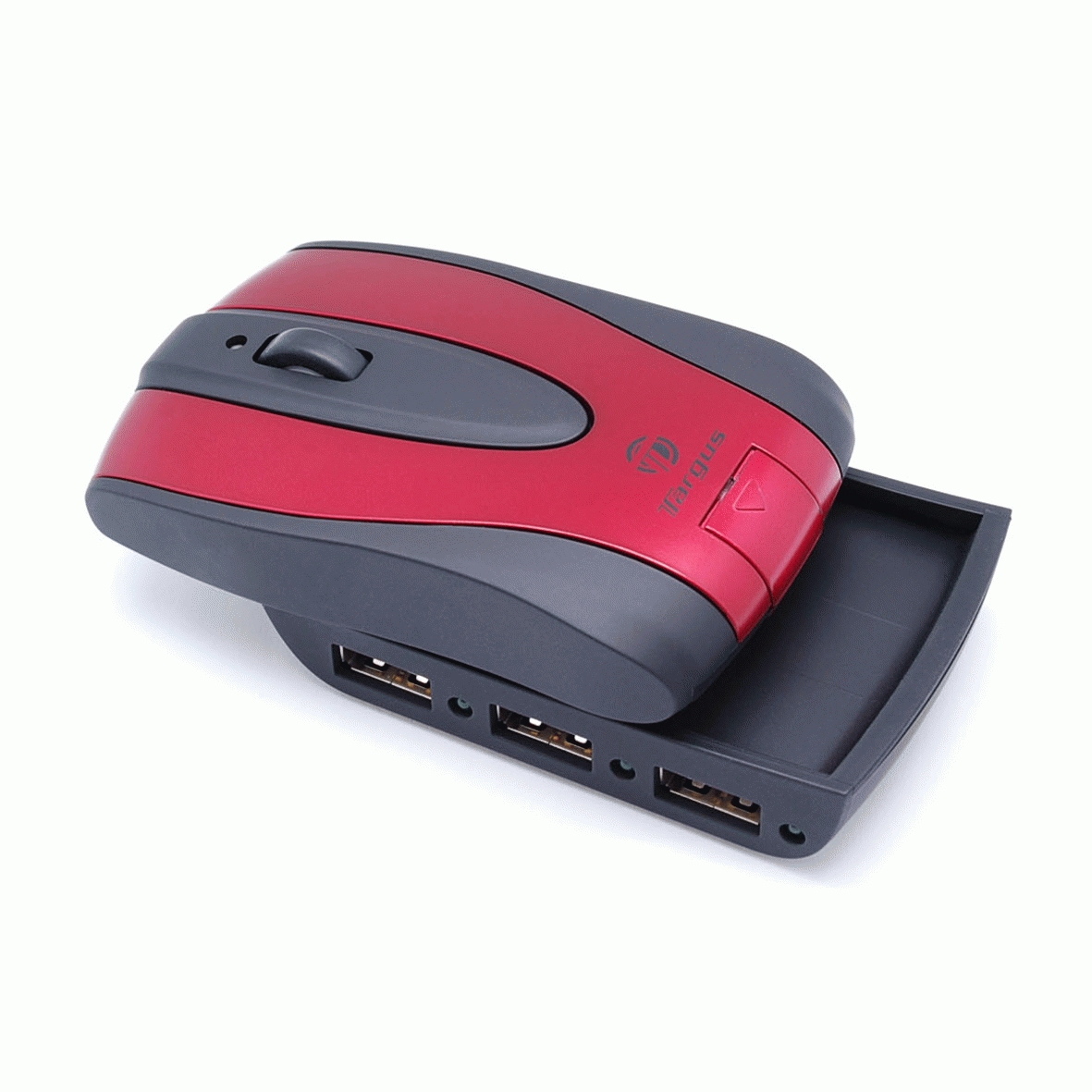 Targus Rechargeable wireless optical mouse with 3-port hub – image 2