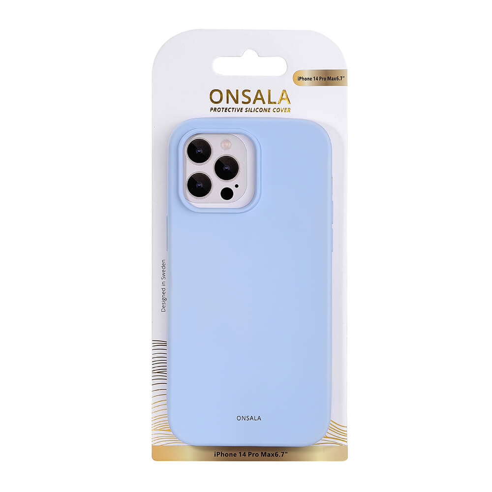 Onsala Phone Case Silicone Light Blue - iPhone 14 Pro Max – image 2