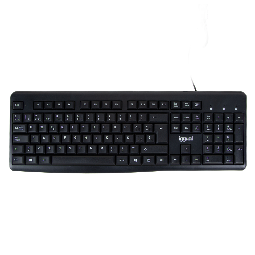 iggual CK-BASIC2-105T keyboard Office USB QWERTY Black – image 1