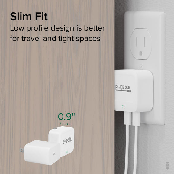 Plugable Technologies PS-40C2W mobile device charger Universal White AC Fast charging Indoor – image 4