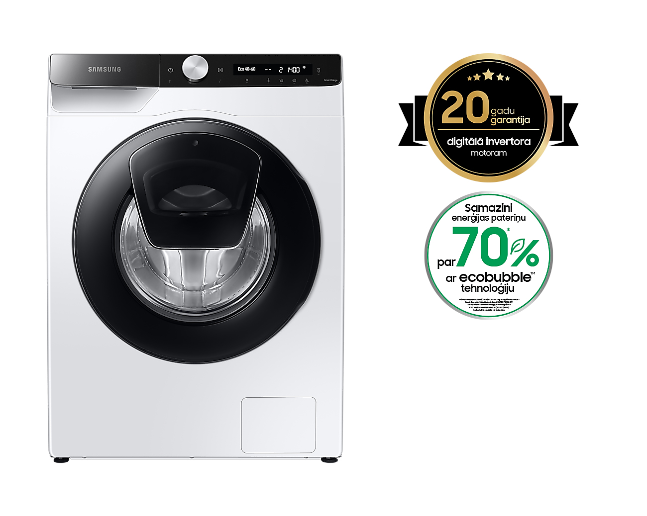 Samsung WW70T552DAE/S7 washing machine Front-load – image 2