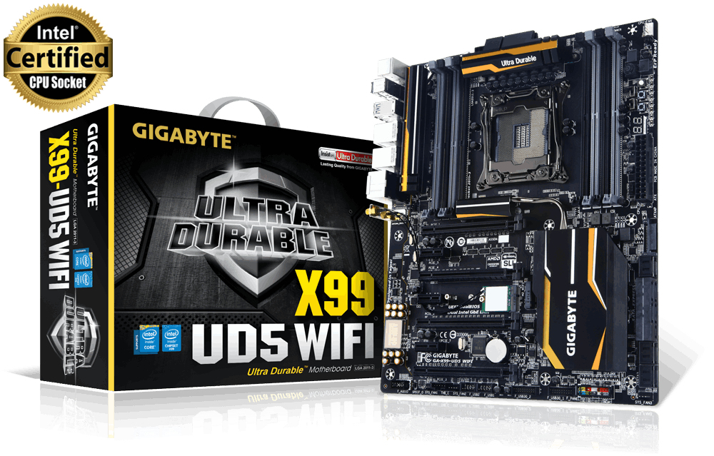 GIGABYTE GA-X99-UD5WIFI motherboard Intel® X99 LGA 2011-v3 Extended ATX – image 2
