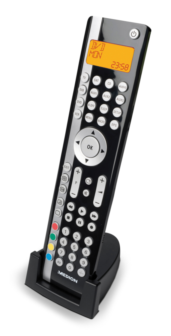 MEDION E74013 remote control IR Wireless DVD/Blu-ray, SAT, TV, VCR Press buttons