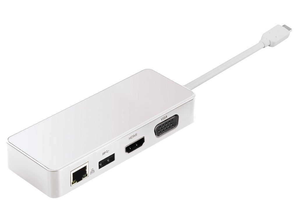2-Power USB Type-C to HDMI & VGA Travel Dock – image 1
