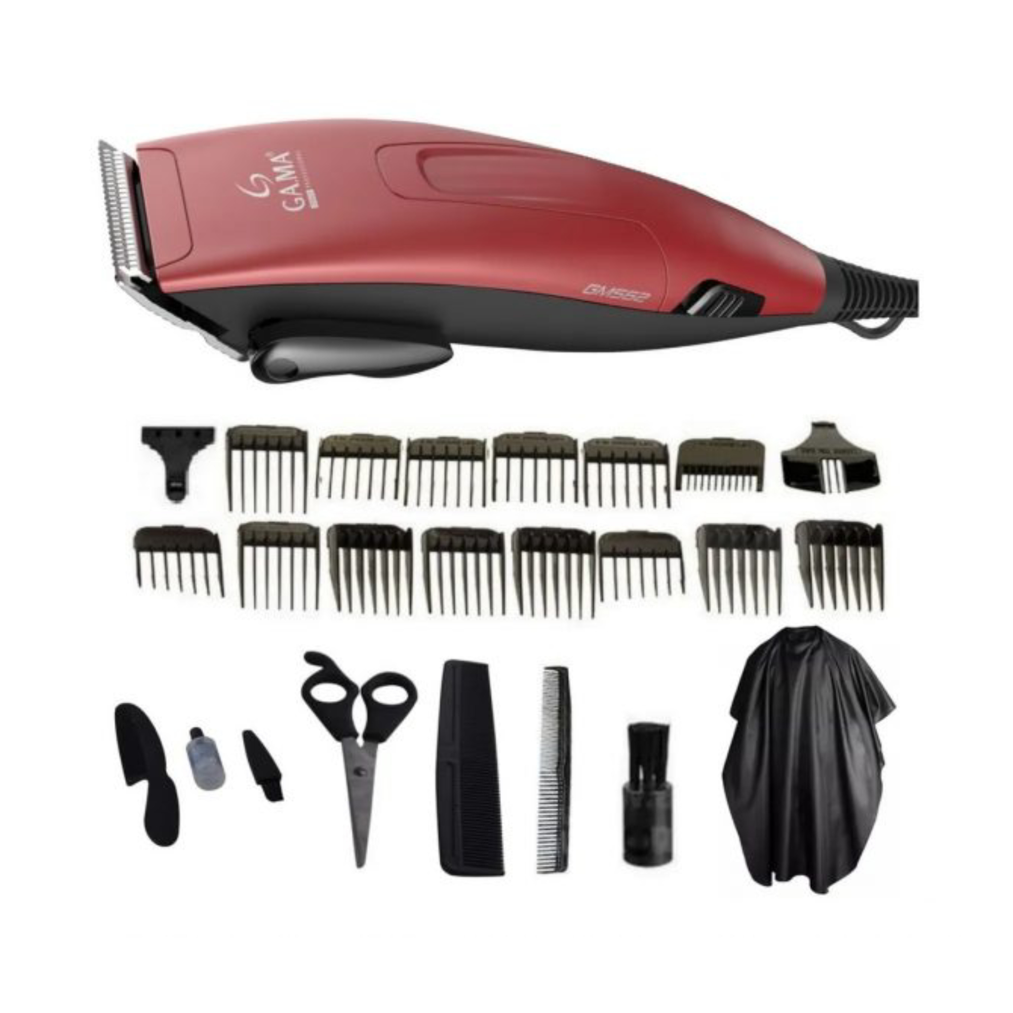 GA.MA M8200 hair trimmers/clipper Black, Red 11 – image 4