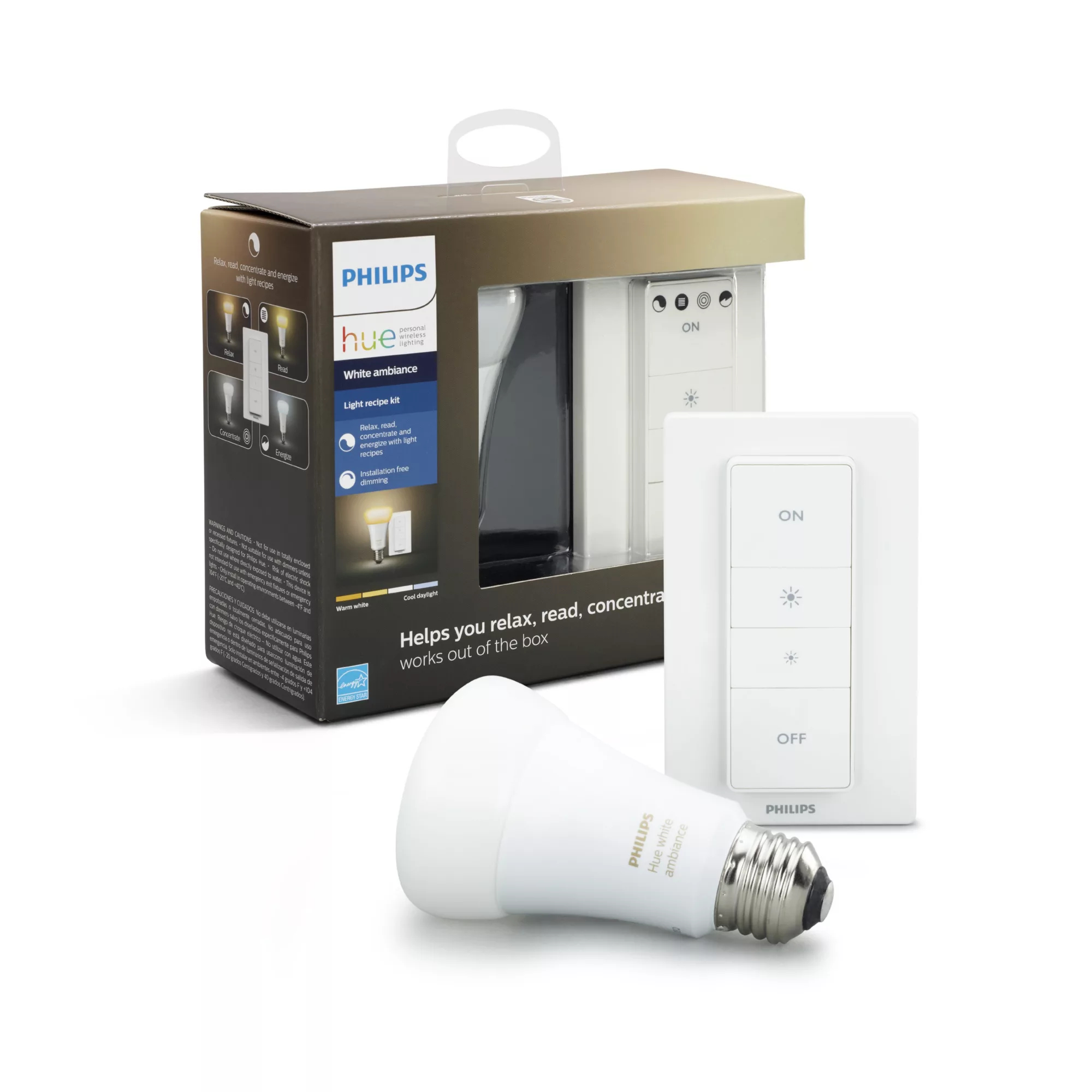 Philips by Signify Philips Hue White ambience 046677466701 smart lighting Smart bulb Bluetooth/Zigbee – image 1