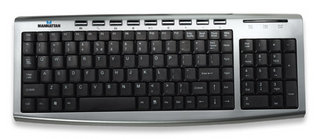 Manhattan 174121 keyboard USB QWERTY Silver – image 1