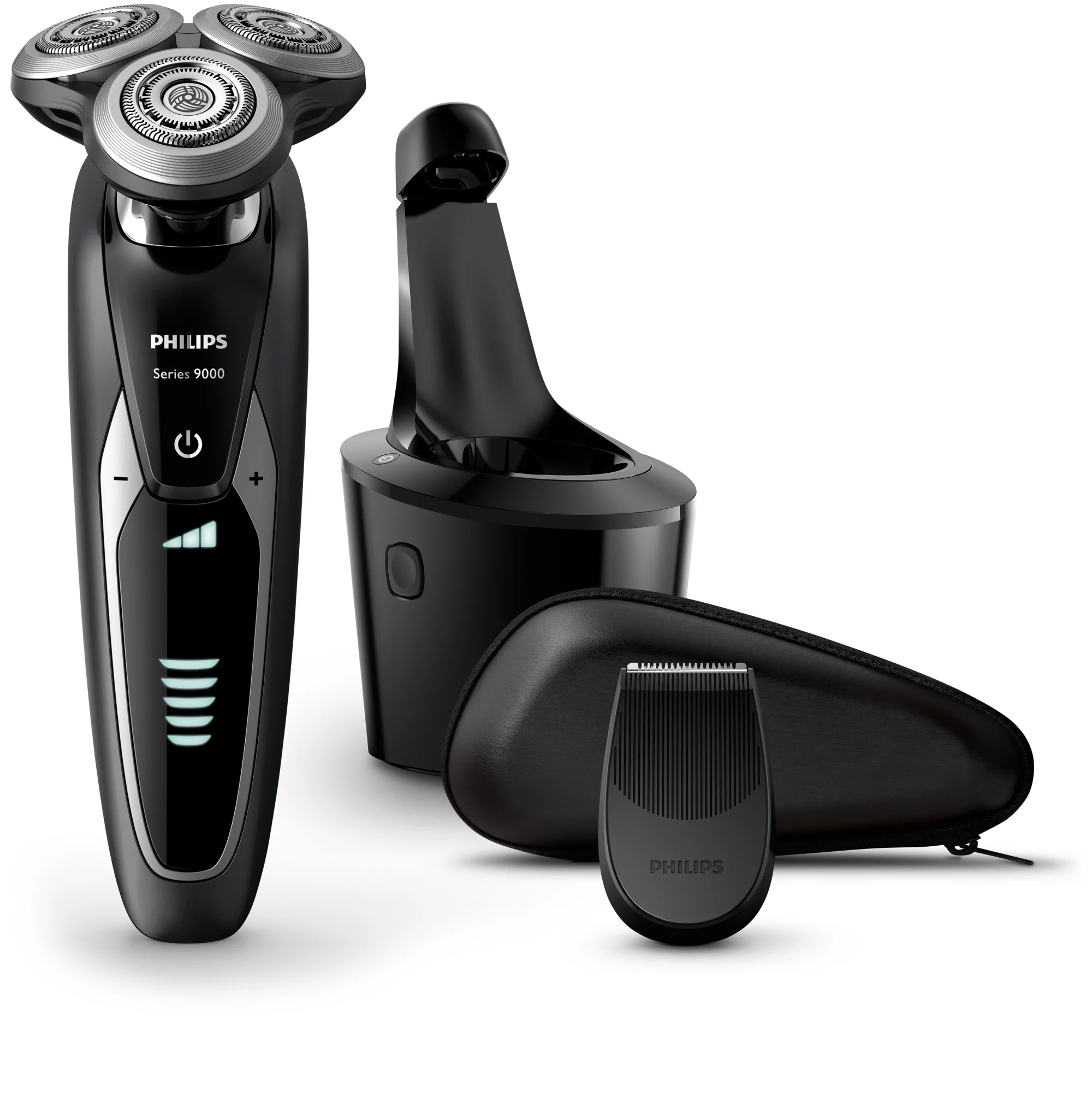 Philips SHAVER Series 9000 S9531/26R1 men's shaver Rotation shaver Trimmer Black, Silver