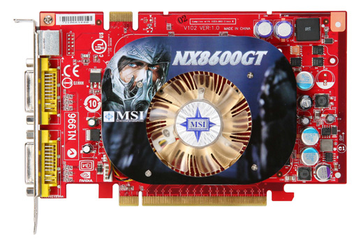 MSI V088-100R graphics card GeForce 8600 GT GDDR3