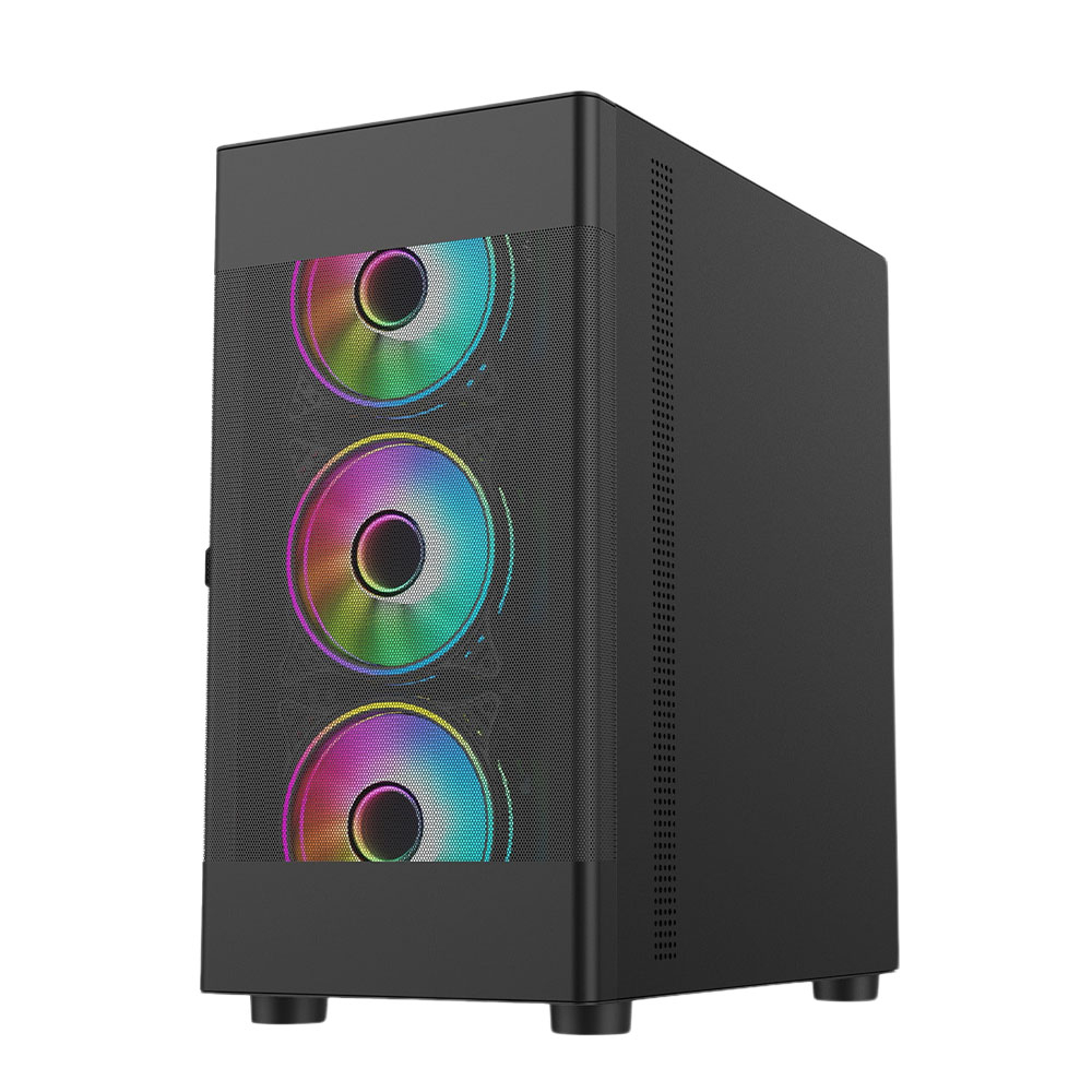 VIDA ZEPHYR-BLK computer case Black – image 4