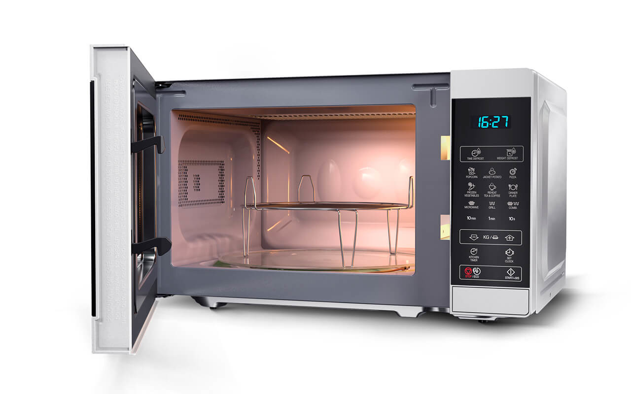 Sharp YC-MG02E-S microwave Black, Steel Combination microwave Countertop – image 3