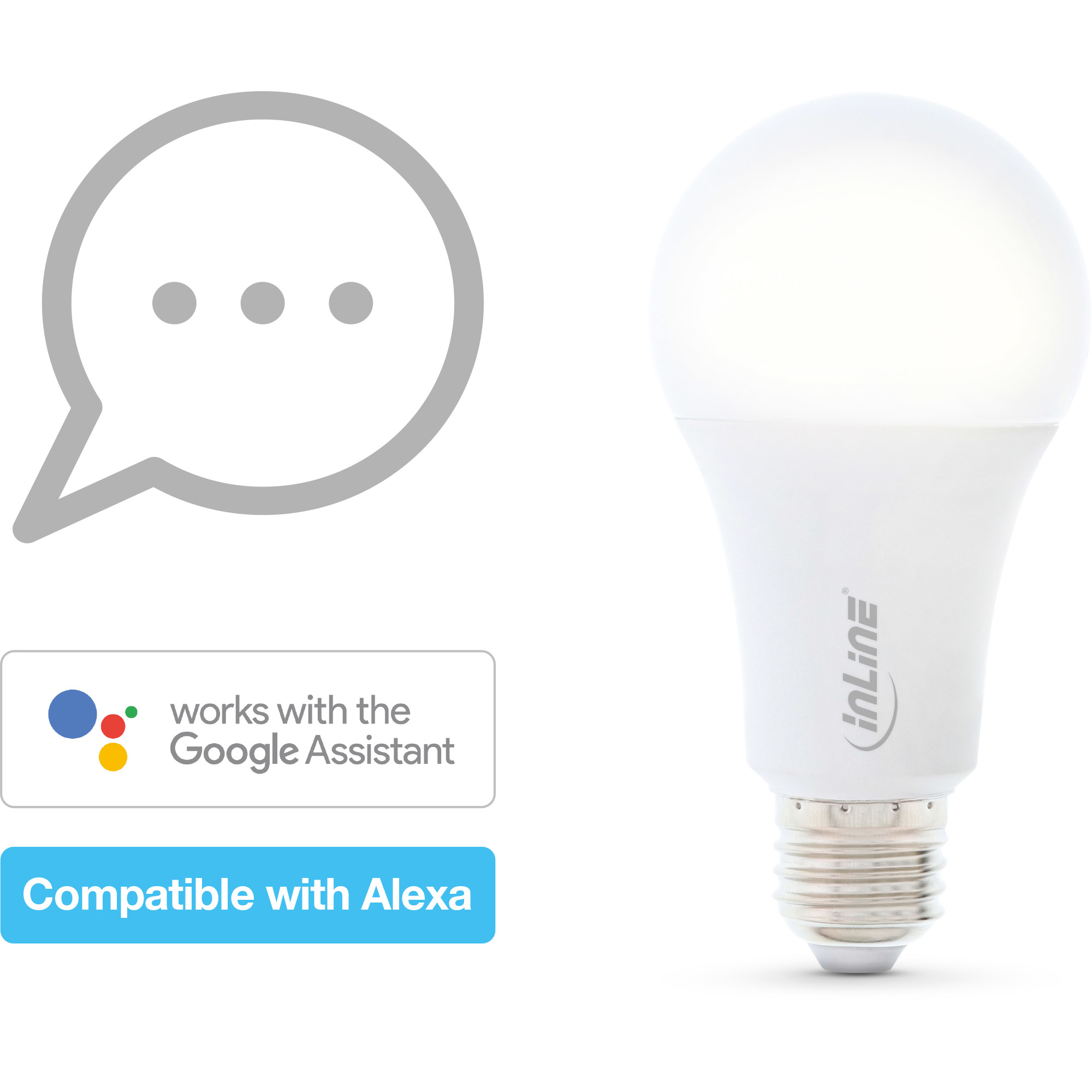 InLine SmartHome LED bulb RGB E27, 900LM – image 6
