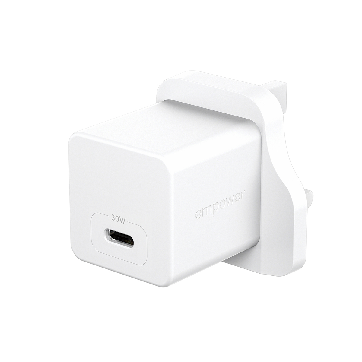 PanzerGlass empower™ by ® Turbo 30W Charger Single USB-C | UK Plug | Silver White