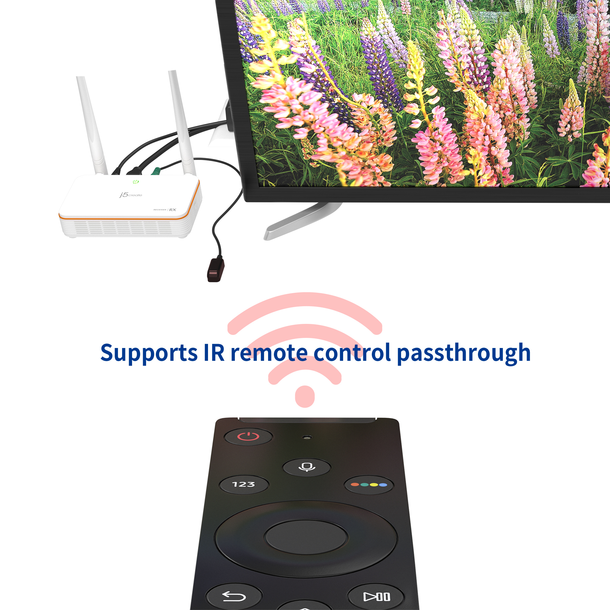 j5create JVAW53 Wireless Display HDMI™ Extender - EU/UK, White – image 8