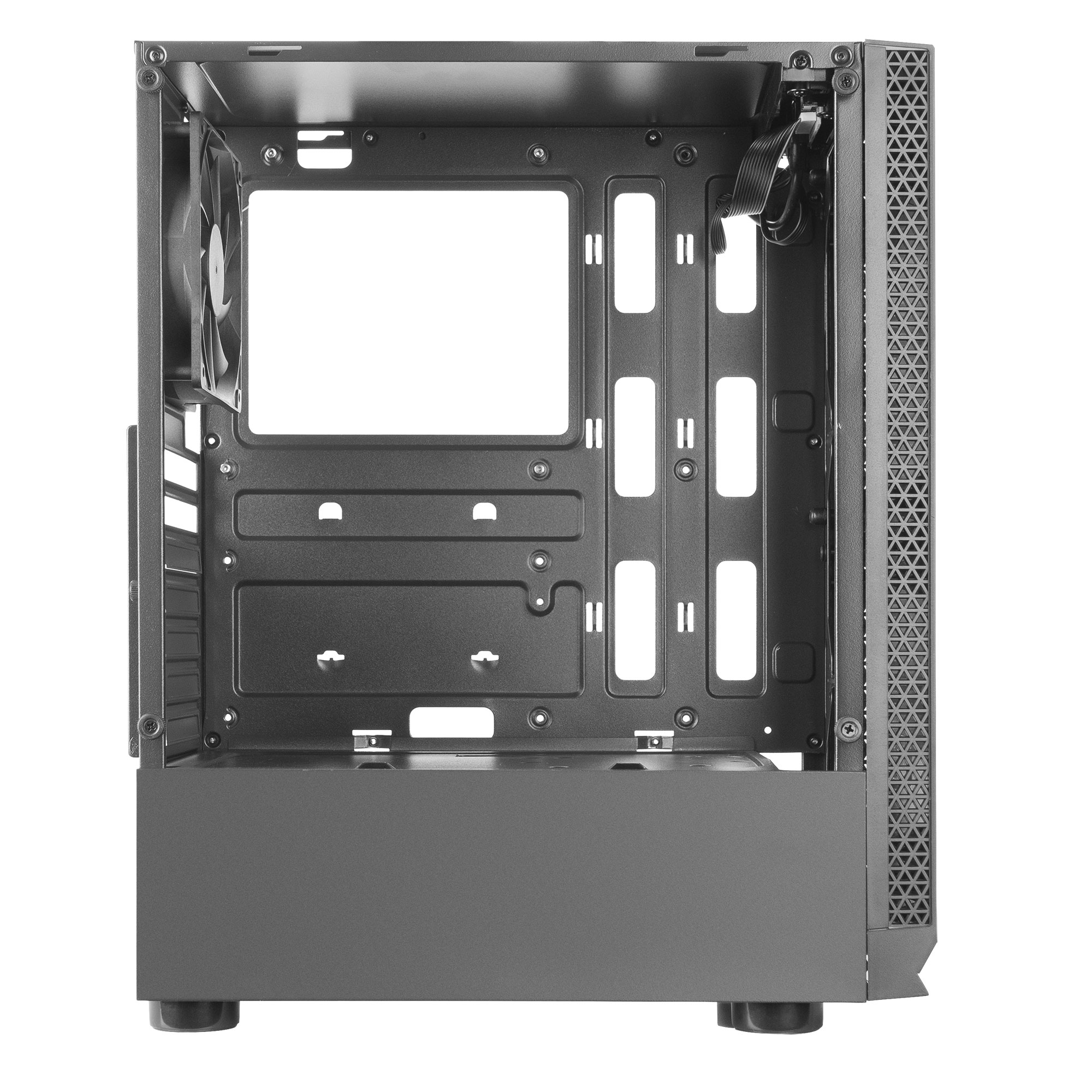 Mars Gaming MCN2 ATX Gaming PC Case Full Side Window Front Grille Dual Chamber Design Rear Fan – image 5