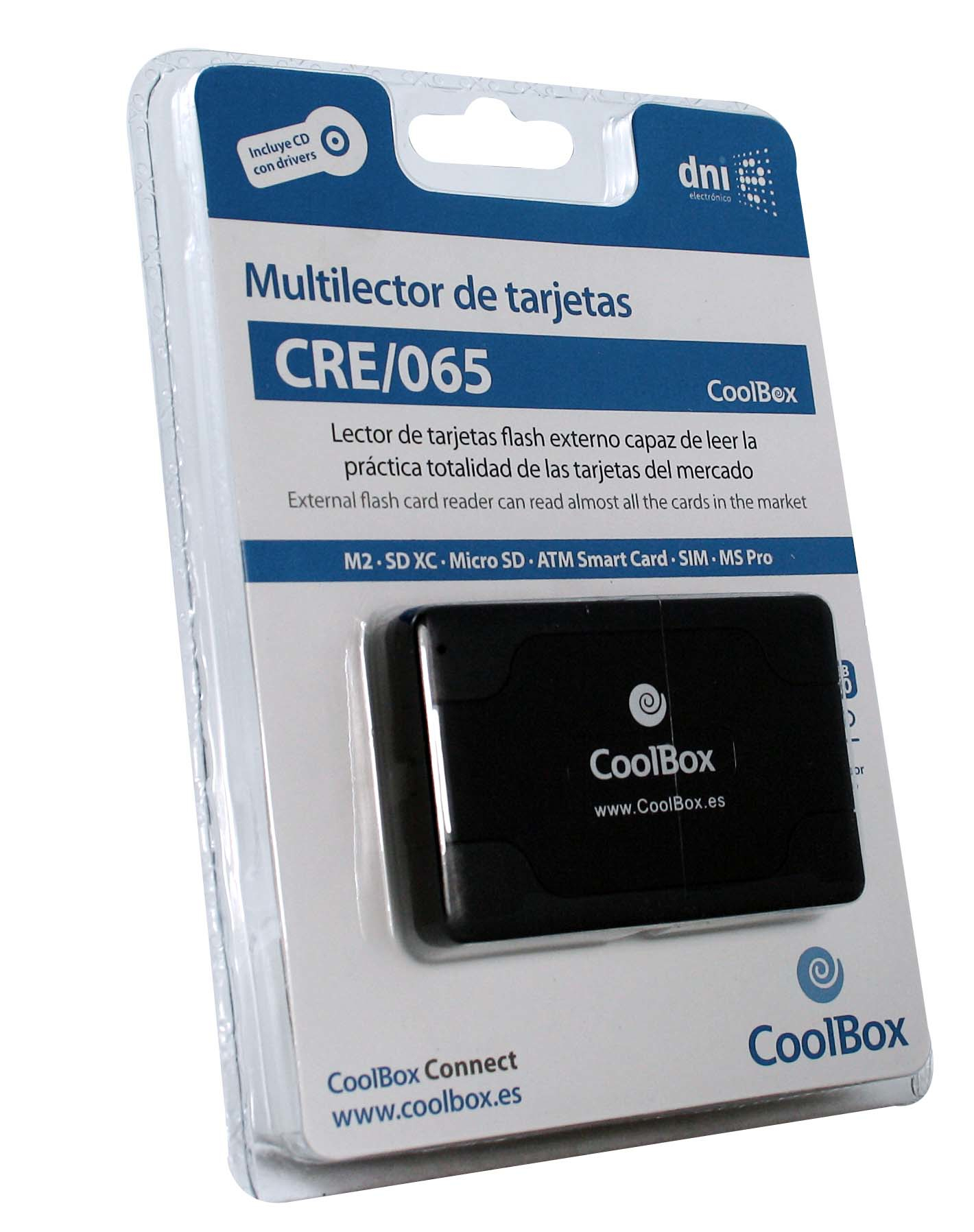 CoolBox CRE-065 card reader USB 2.0 Black – image 2