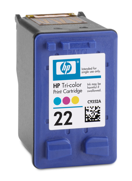 HP 22 Tri-colour Inkjet Print Cartridge – image 2