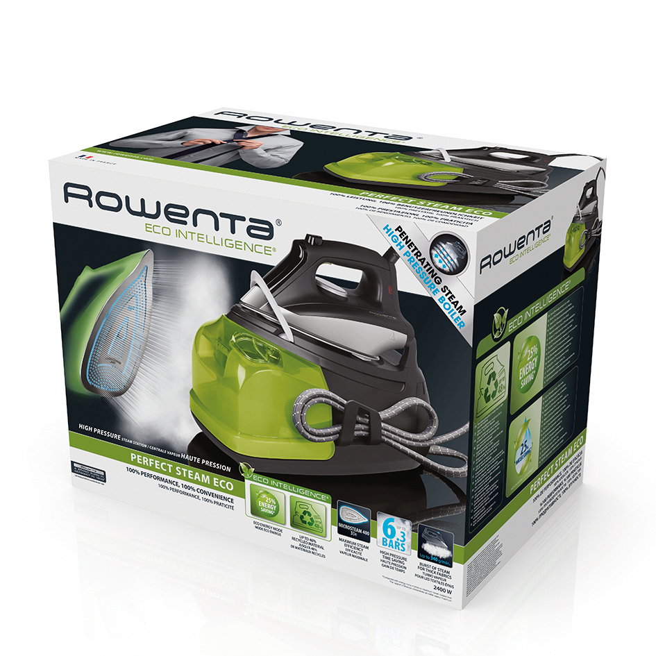 Rowenta DG855 2200 W 1.3 L Microsteam 400 soleplate Black, Green – image 7