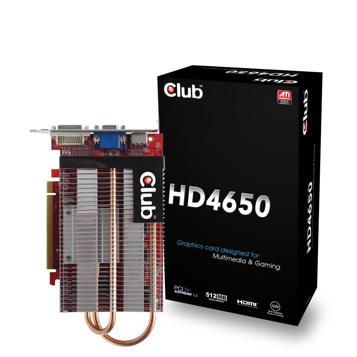 CLUB3D CGAX-H4652I graphics card GDDR2