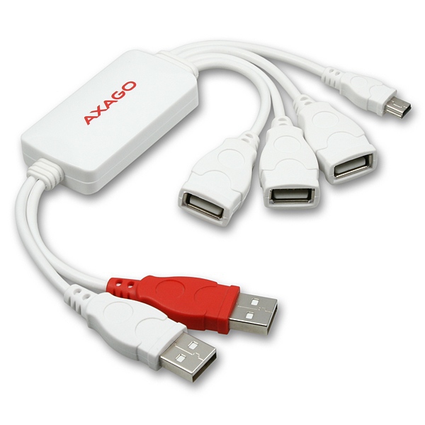 Axagon HUE-C1 interface hub 480 Mbit/s White
