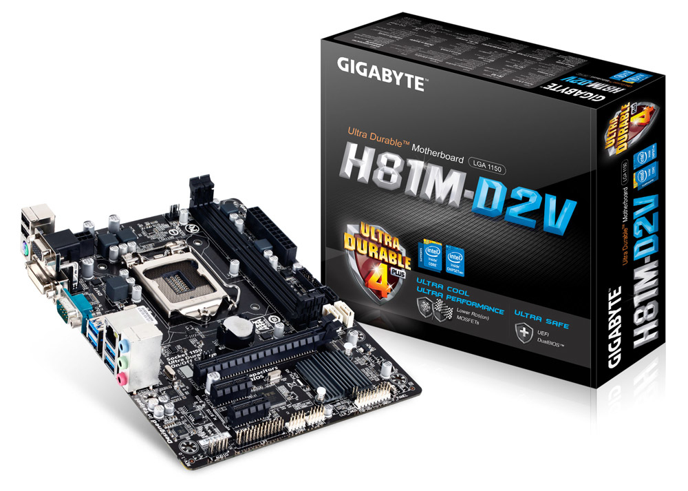GIGABYTE GA-H81M-D2V motherboard Intel® H81 LGA 1150 (Socket H3) micro ATX