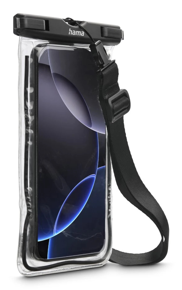 Hama Waterproof Mob. Ph. Case, up to 6.7”, IPX8, Underw. Case, f. Hanging, blk – image 2