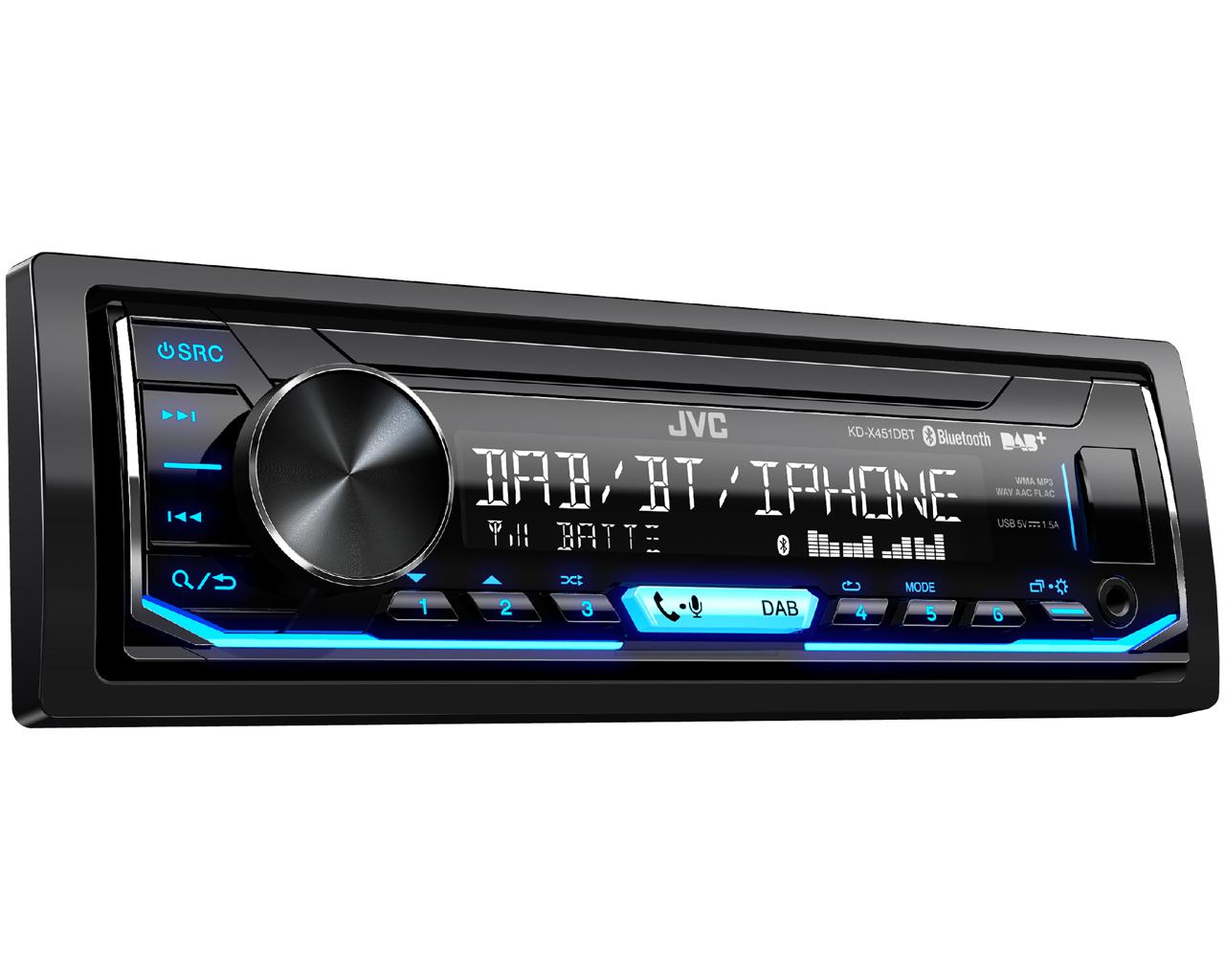 JVC KD-PX451DBT car media receiver Black – image 3