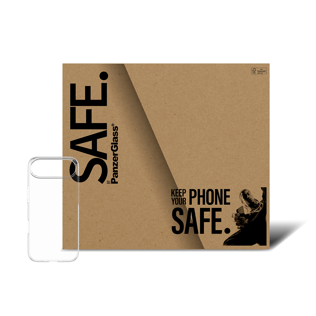 PanzerGlass SAFE. by PanzerGlass® TPU Case Transparent iPhone Air | Bulk – image 2