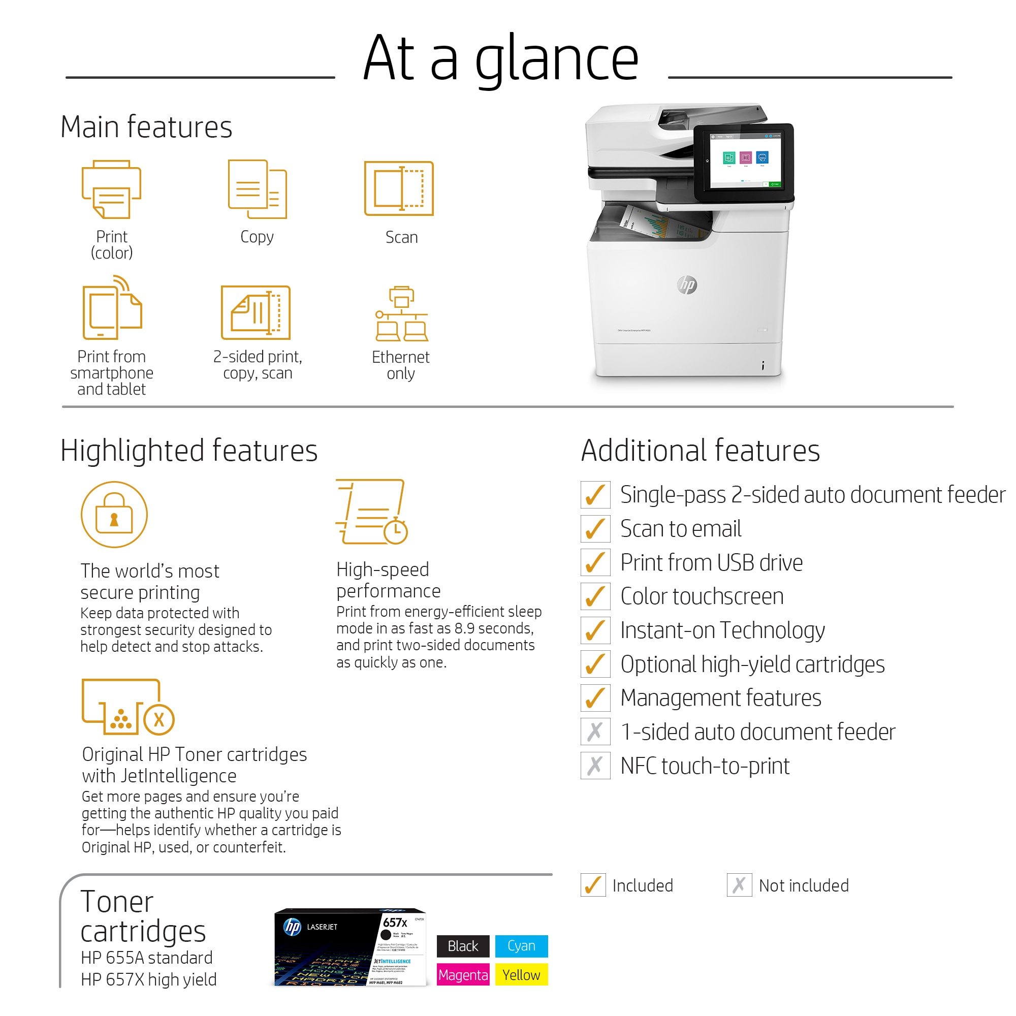 HP Color LaserJet Enterprise MFP M681dh – image 3
