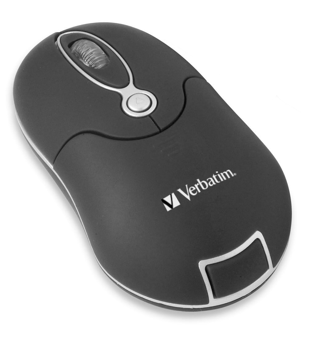 Verbatim Optical Wireless Travel Mouse - Black – image 1