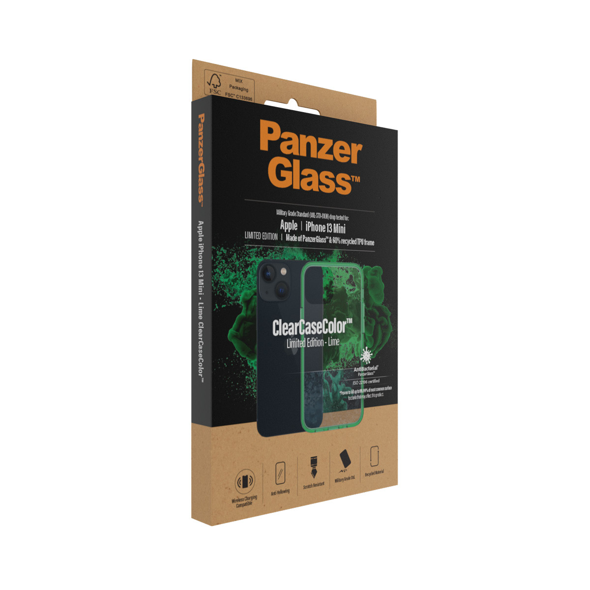 PanzerGlass ® ClearCaseColor™ iPhone 13 Mini - Lime – image 4